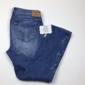 Hollister Floral Design Skinny Jean size 9